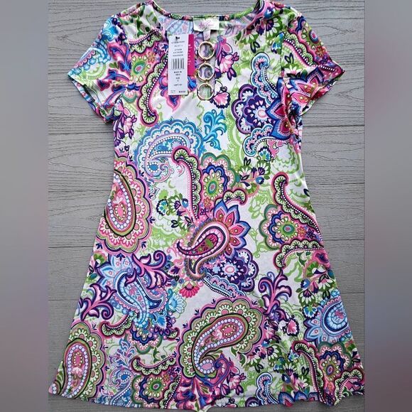 IVY ROAD paisley flowy dress new w tags small msrp $68 - Picture 1 of 13